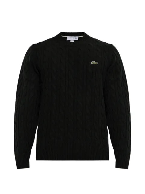 Lacoste cable-knit wool sweater
