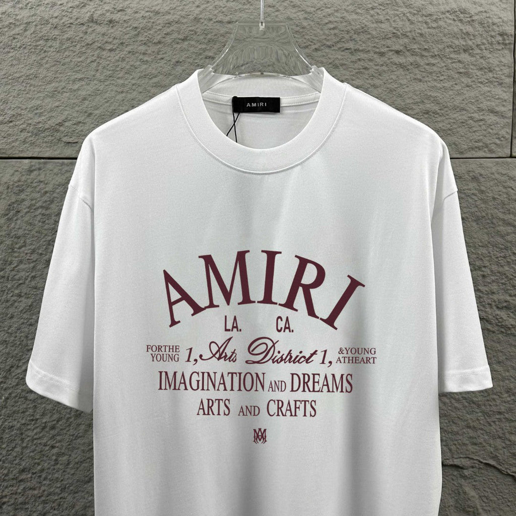 AMIRI LA Arts and Crafts Graphic Crew-Neck Short-Sleeve T-Shirt