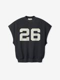 Relaxed Fleece Cutoff Sweatshirt