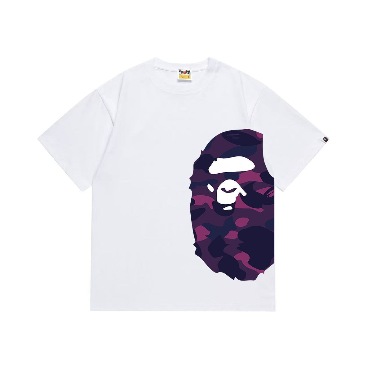 BAPE Purple Camo Side Graphic T-Shirt
