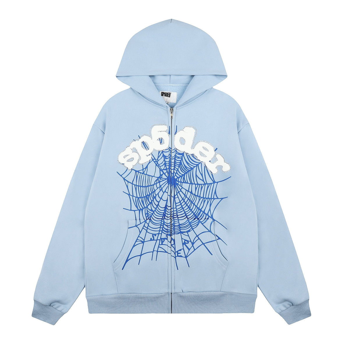 Sp5der Spiderweb Graphic Zip Hoodie